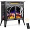 Edendirect 23.46'' Freestanding Electric Fireplace Heater, Adjustable Brightness, Overheating Safe Design, Grey S230B-GREY - alternate 1